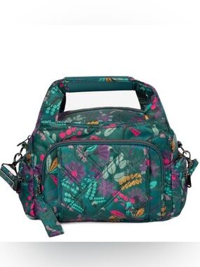 Lug Rumble Satchel Bag Evermore Flora Green